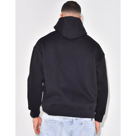 Sweat à capuche uni