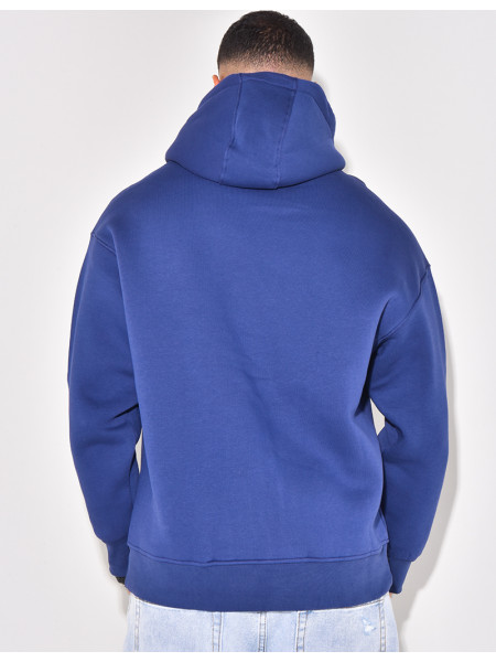 Sweat à capuche uni