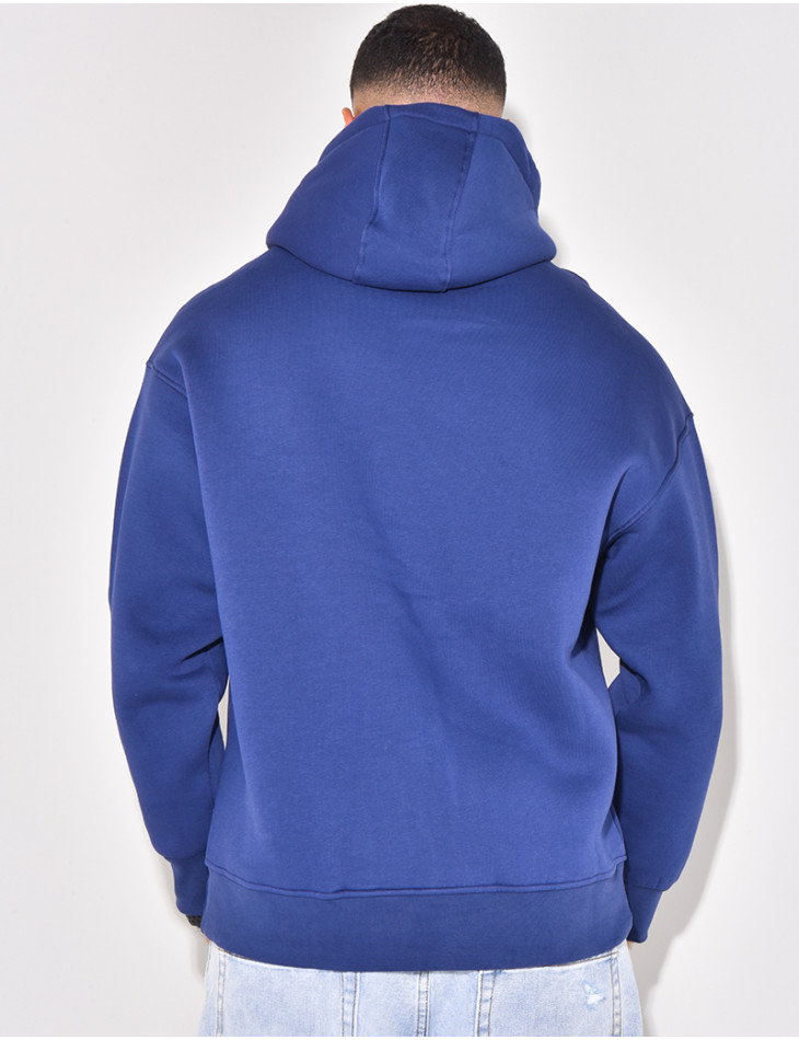 Sweat à capuche uni