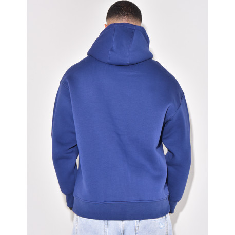 Sweat à capuche uni deals