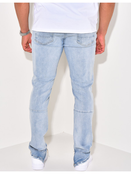 Jeans à zip aux chevilles