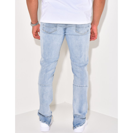 Jeans à zip aux chevilles