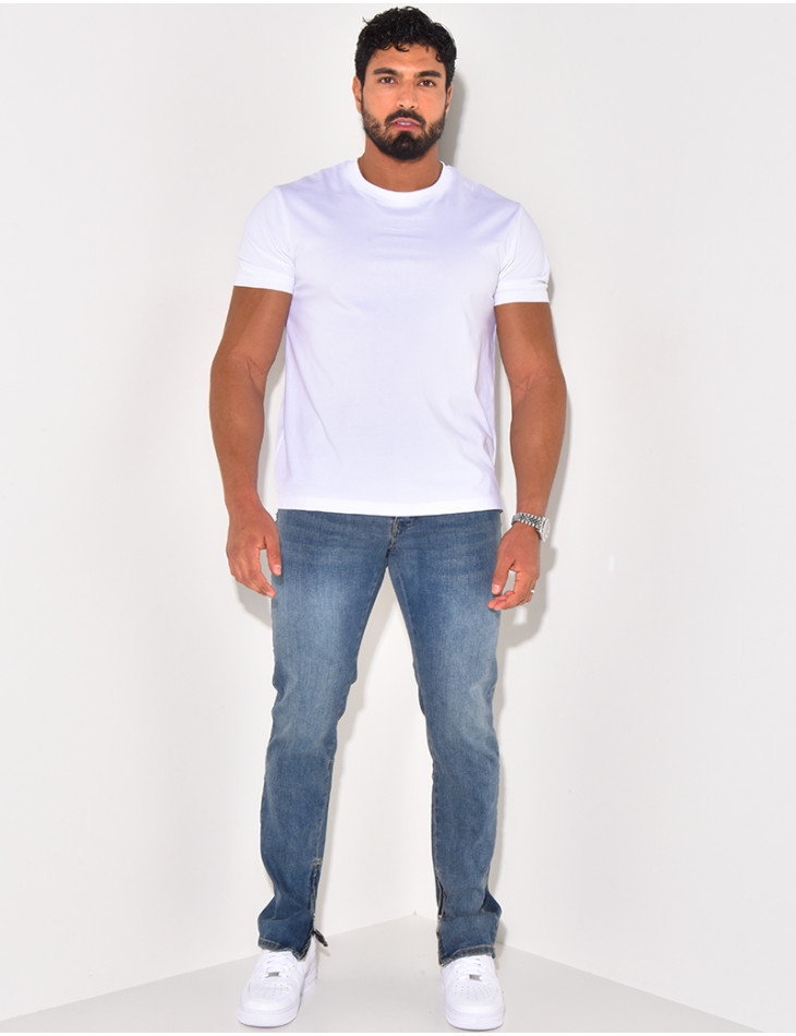 Ankle zip jeans