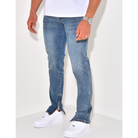 Ankle zip jeans