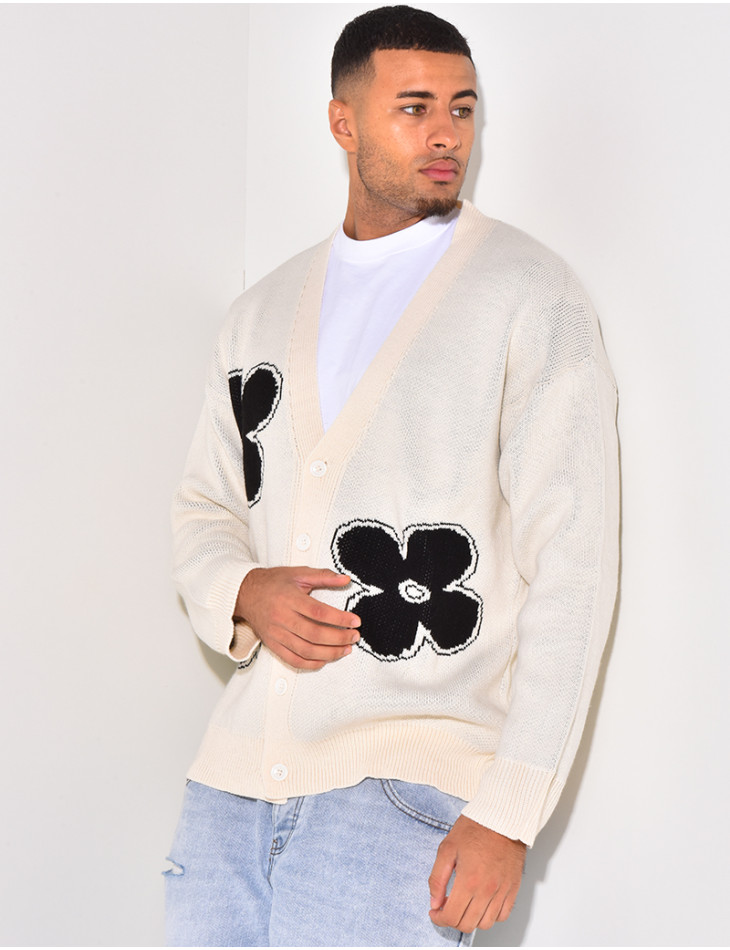 Gilet à motifs trèfles