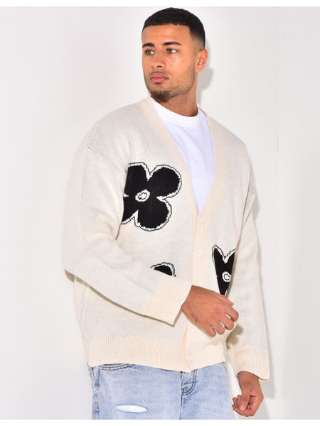 Gilet à motifs trèfles