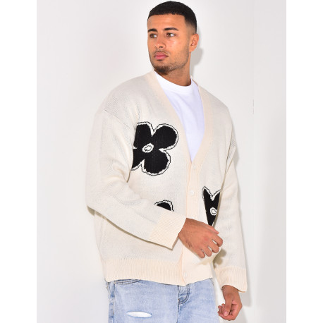 Gilet à motifs trèfles