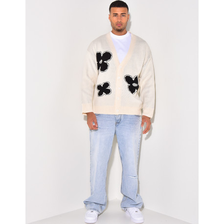 Gilet à motifs trèfles