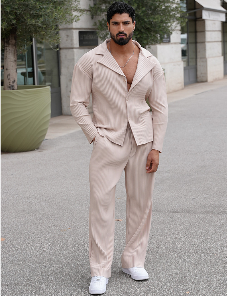 Ensemble Hemd Hose Plissee