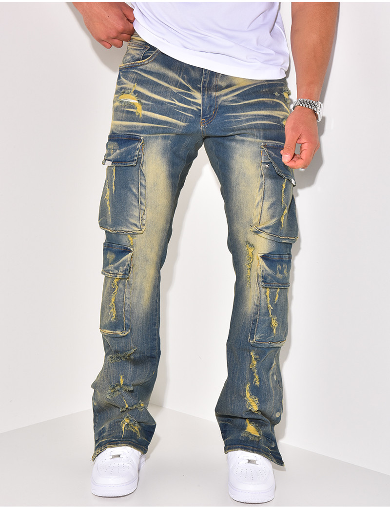 Pantalon Jeans Pour Homme Taille 2XL - Modèle Limité, Neuf Sans étiquettes, Bleu