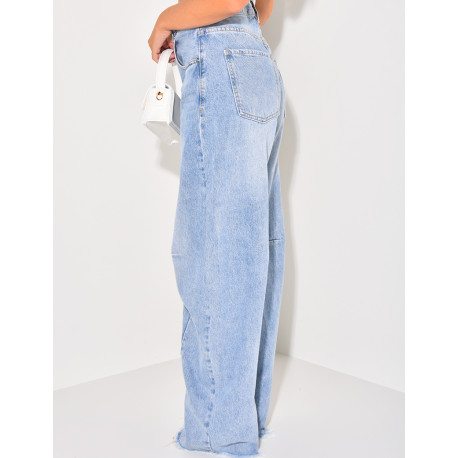 Gerade geschnittene Jeans mit Vintage-Effekt