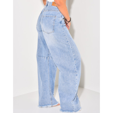 Gerade geschnittene Jeans mit Vintage-Effekt