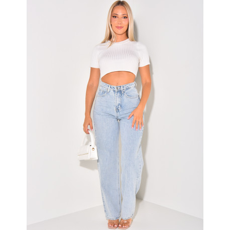 Jeans coupe droite style vintage
