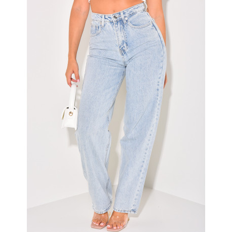 Vintage style straight-leg jeans