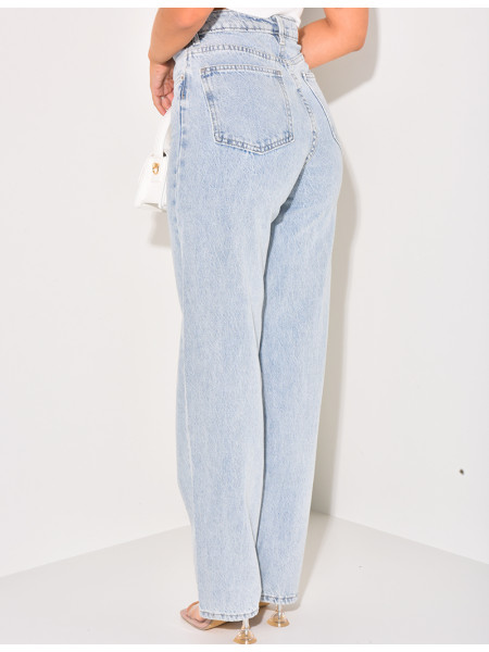 Jeans coupe droite style vintage