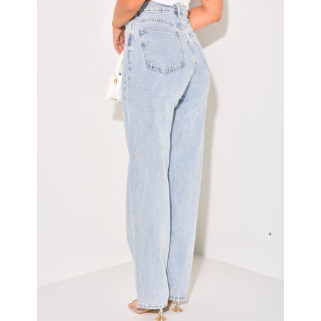 Jeans coupe droite style vintage