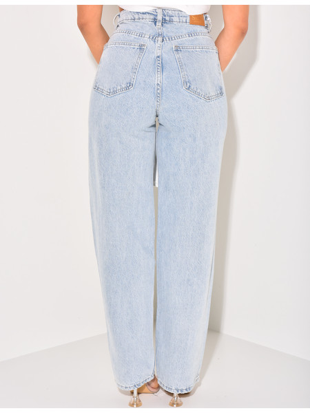 Jeans coupe droite style vintage