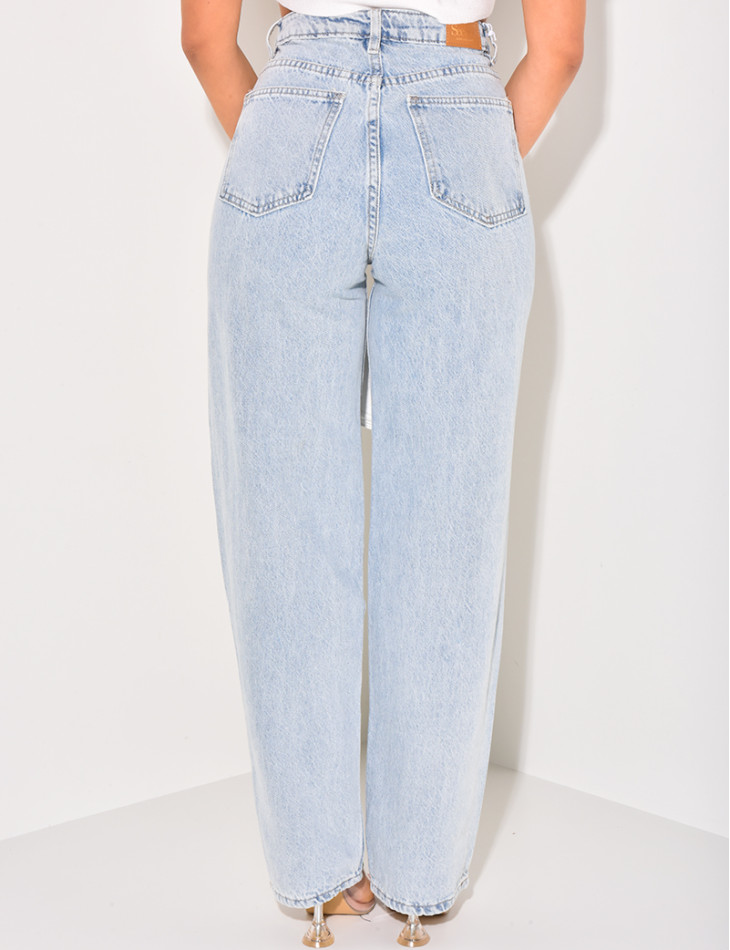 Jeans coupe droite style vintage