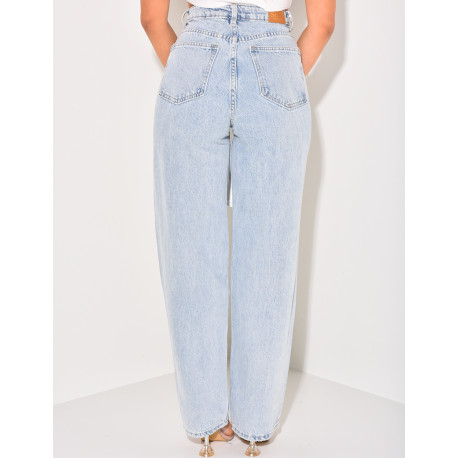 Jeans coupe droite style vintage