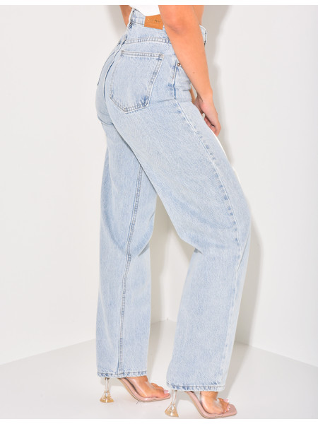 Jeans coupe droite style vintage