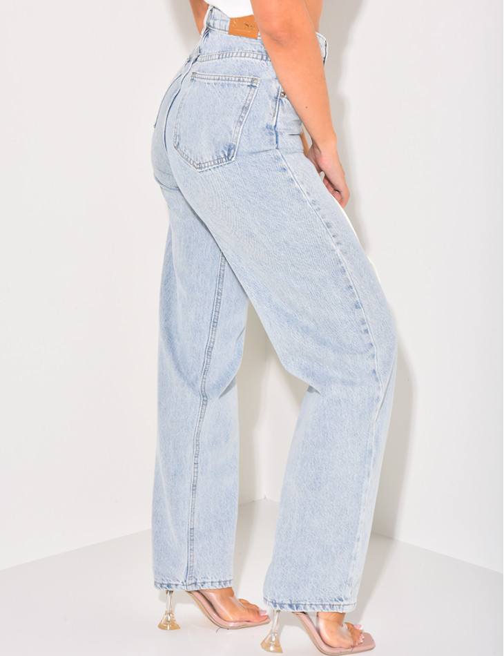 Jeans coupe droite style vintage