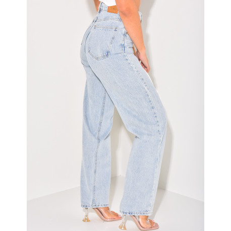 Jeans coupe droite style vintage