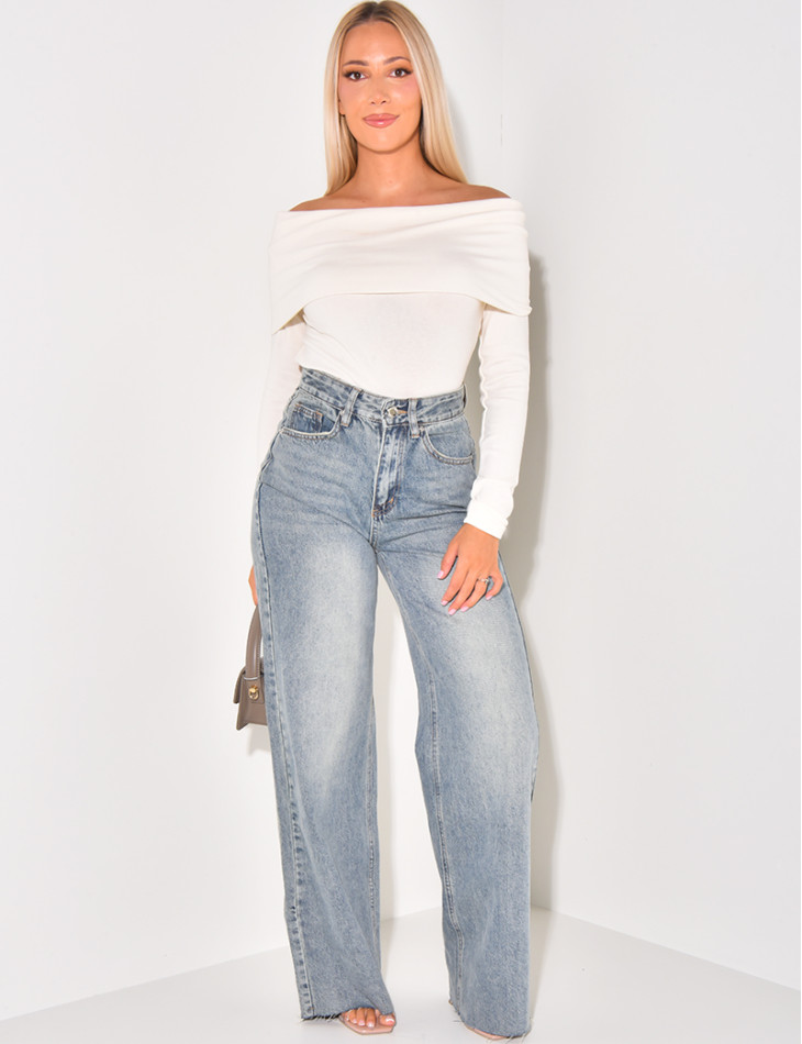 Jean taille haute retro deals