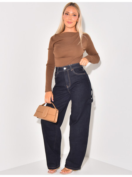 Carpenter raw blue balloon jeans