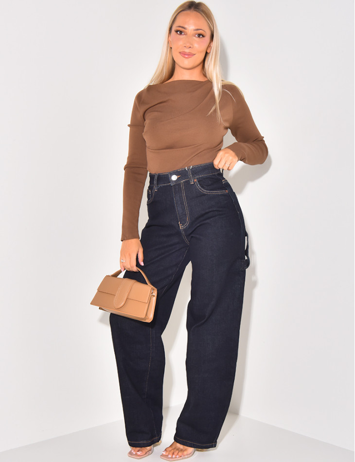 Carpenter raw blue balloon jeans