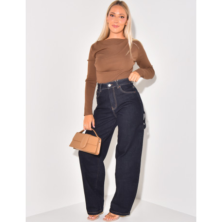 Carpenter raw blue balloon jeans