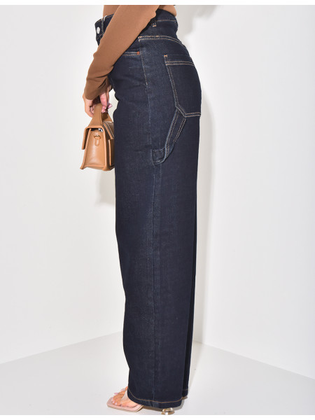 Carpenter raw blue balloon jeans