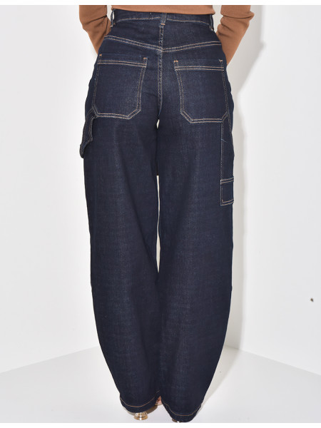 Carpenter raw blue balloon jeans