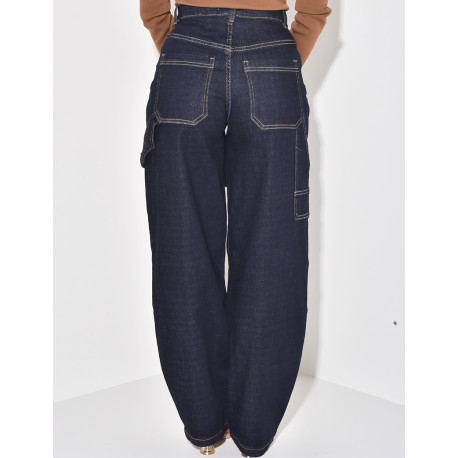Carpenter raw blue balloon jeans
