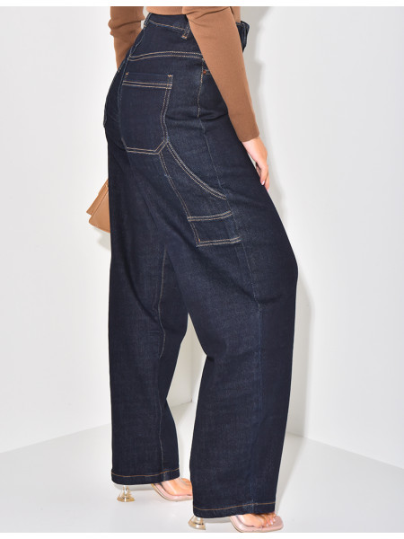 Carpenter raw blue balloon jeans