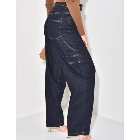 Carpenter raw blue balloon jeans