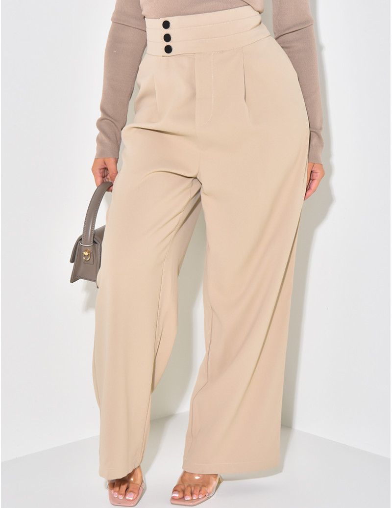 Pantalon de tailleur fluide...