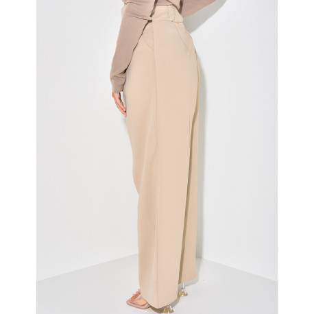 Fließende Schneiderhose mit Knöpfen