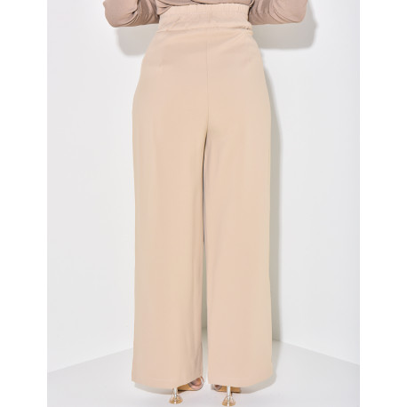 Fließende Schneiderhose mit Knöpfen