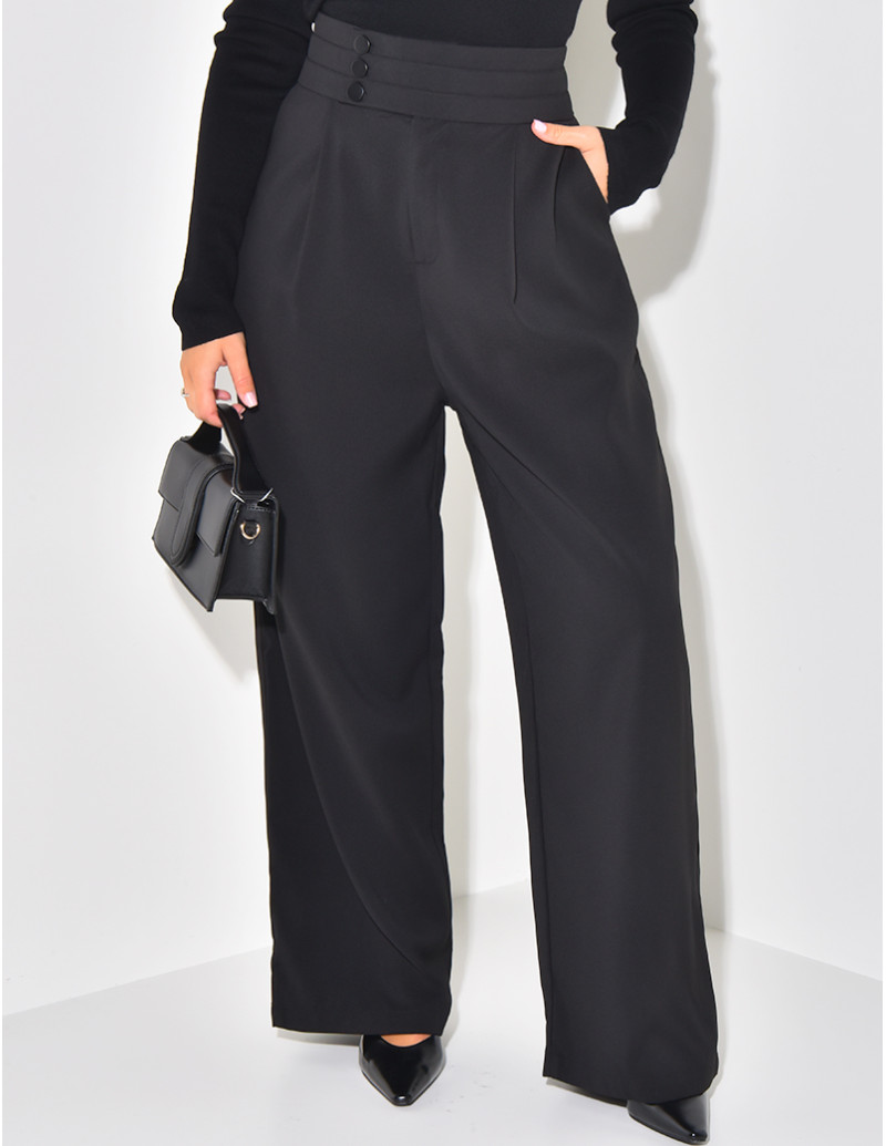 Pantalon de tailleur fluide...