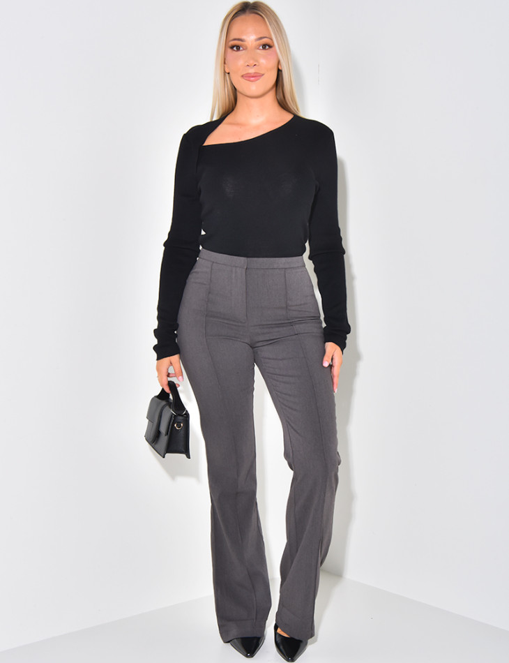 Pantalon de tailleur flare