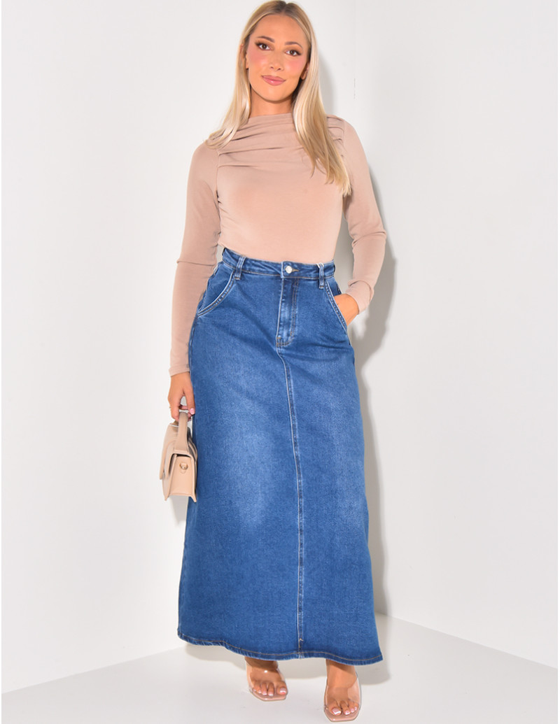 Jupe taille haute stretchy...