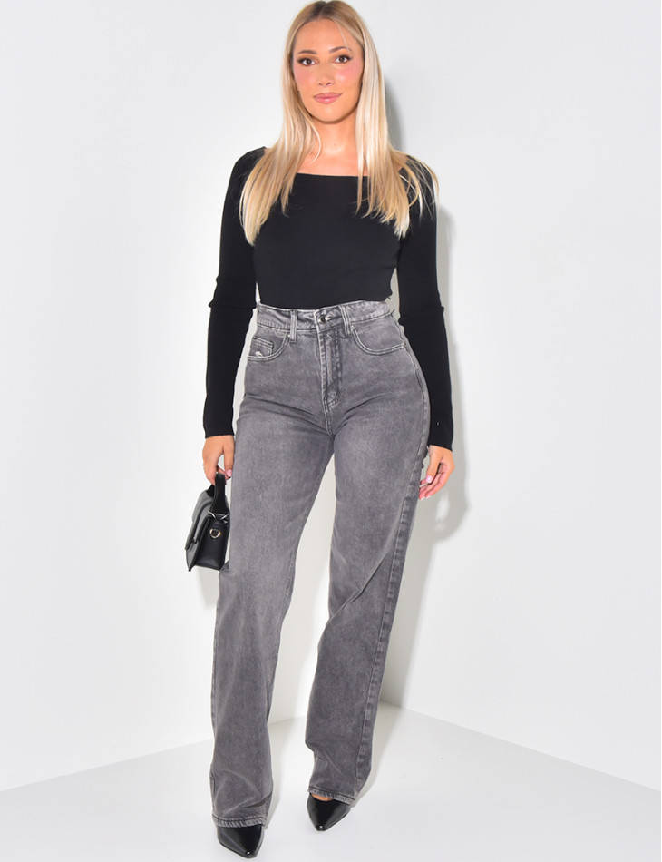 Jeans femme fashion effet destroy deals