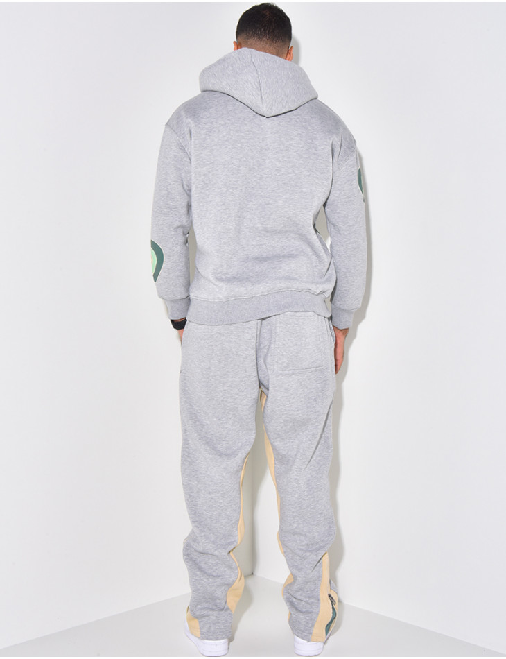 Ensemble pantalon et pull à motifs coeur