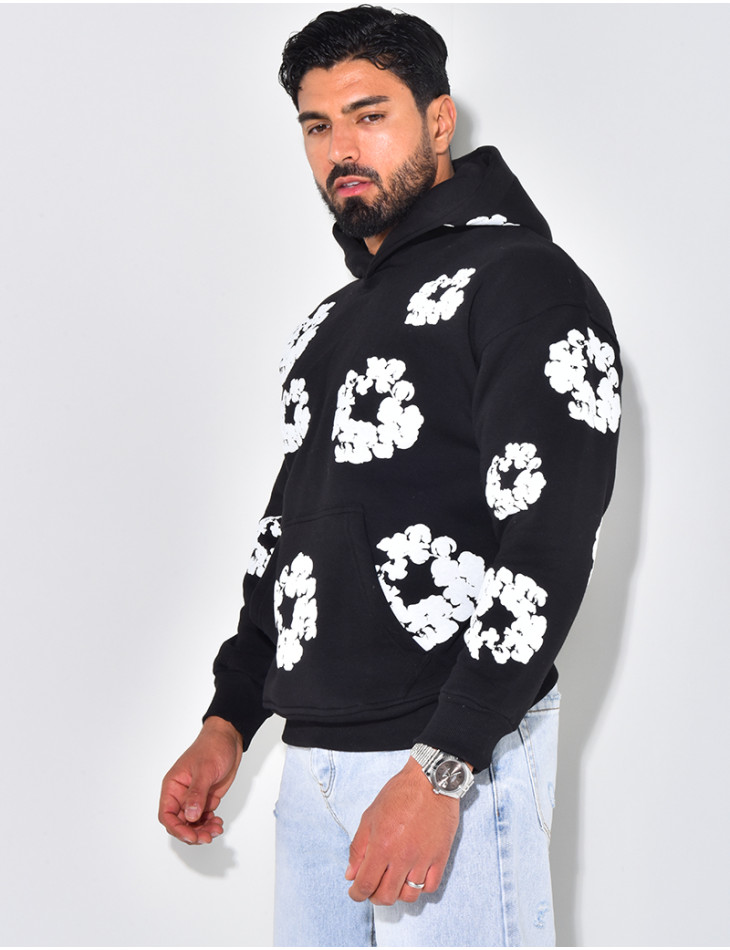 Sweatshirt mit Blume