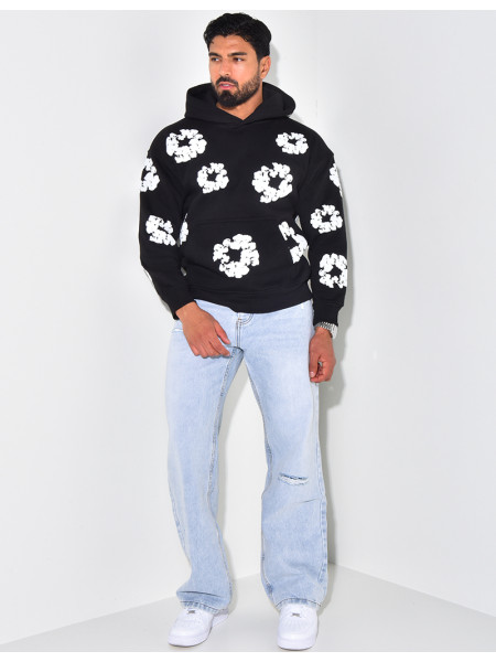 Sweatshirt mit Blume