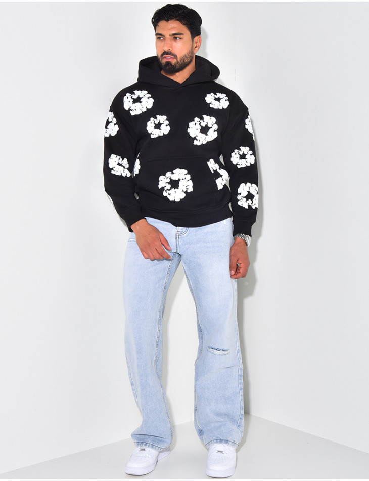 Sweatshirt mit Blume