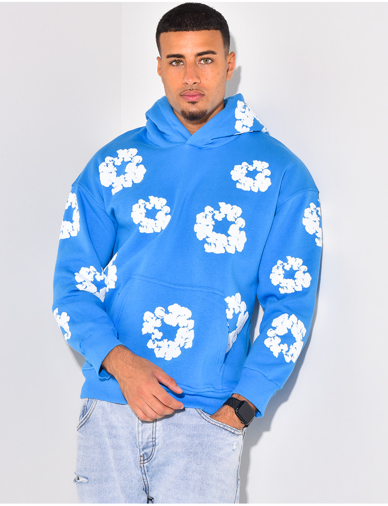 Pull Homme Sweat Fleur Homme Sweat à Fleurs Brodées Sandro Pour
