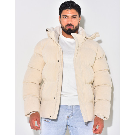 Doudoune bi-matière