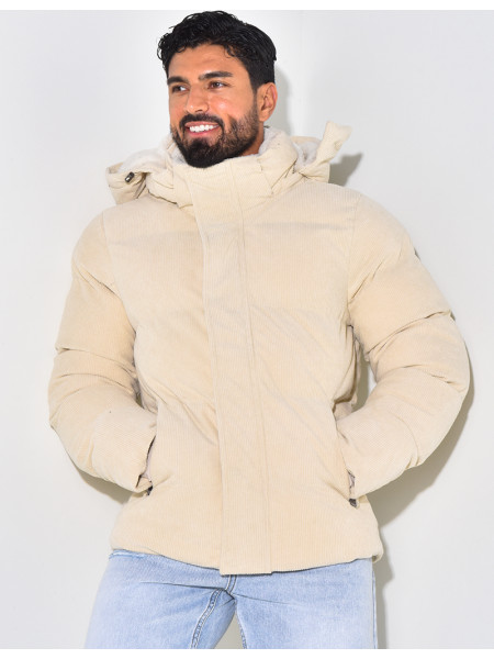 Doudoune bi-matière