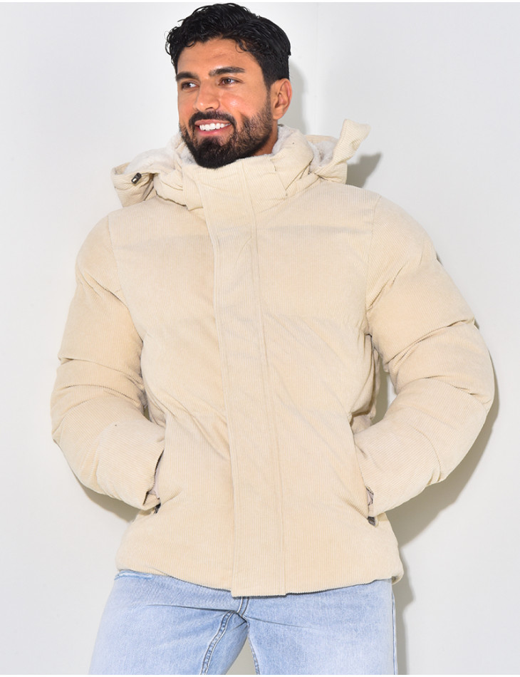 Doudoune bi-matière